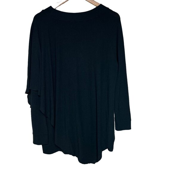 Soft Surroundings Woman size L Long Sleeve Layered Asymmetrical Soft Cozy Blouse - Picture 3 of 8